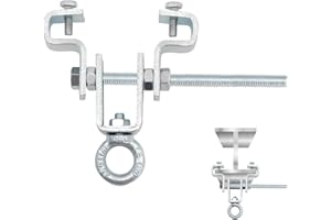 BEASAFY Trägerklemme, Adjustable Stahlträger Befestigung, Trägerklammer Einstellbar von 65 mm bis 225 mm, Schaukel Befestigung für Schwere Säcke Boxsack Schwingsessel