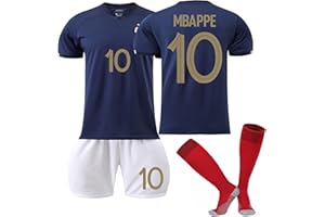 NileMAll Páris Maillot PSG Enfant de Fussball Soccer Jersey, Football T-Shirt et Short, Adultes et Enfants Maillot de Football, Garçon Vêtements de Football Extérieur avec Chaussette, Ensemble Paris