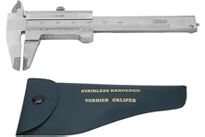 MARHYNCHUS Mini Calibro a Corsoio, Acciaio Inossidabile, 0-50 Mm, Doppia Scala, 4 modalità di Misurazione, Facile Usare, Ampia Applicazione per Monete di Gioielli