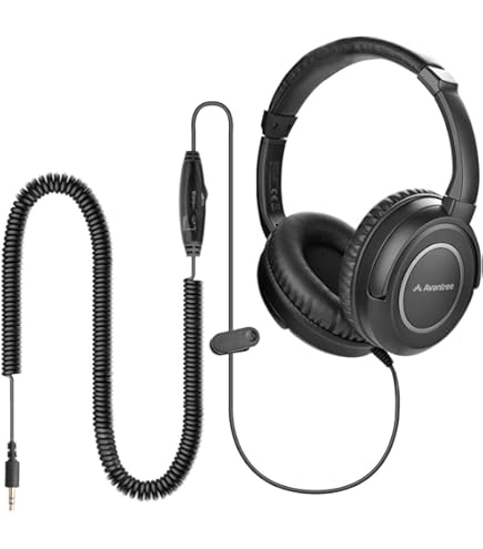 Cuffie Stereo TV Trevi HTV 649 B Con Filo - Controllo Volume, Suono Alta Qualità, 32Ohm, Cavo 5m - Foto 3