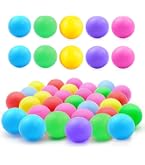 Mizikuu 50 Pièces Balles De Ping Pong Colorées 40 Mm - Pour Entraînement, Décoration Et Jeux