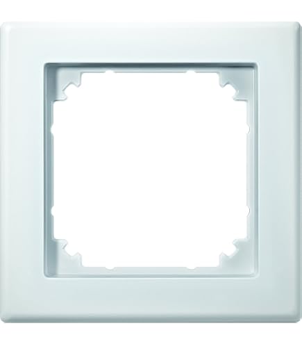 Merten M-Smart Frame, 2-Gang, Polar White - Electrical Wall Plate For Flush Installation - View #11