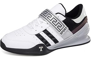 PENXZT Weightlifting Squat Shoes for Men Women Powerlifting Shoes Non-Slip Fitness Gym Sneakers