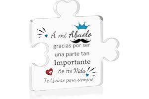 FCZIVA Abuelo Placa de Rompecabezas Acrílico Regalos Día del Padre Cumpleaños Hombre Signo Escritorio Navidad Personalizado de Acción Gracias Decoración Escritorio para Hogar Lindo Diseño de Barba