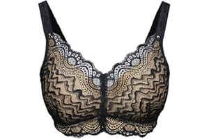 Sendyou ES66 Sostén con Bolsillos para Mujer Brasier mastectomía para protesis de Mama Hermoso Encaje