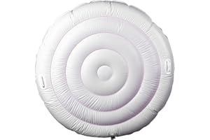 HEADERBS Hot Tub Bladder Cover, 4.5ft Inflatable Hot Tub Cover PVC Round Universal Rapid Inflation Insulated Lid for Outdoor Inflatable