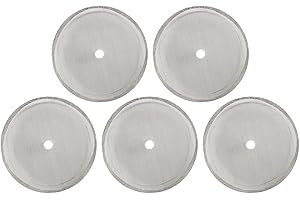 JTQYFI 5 Pcs French Press Replacement Stainless Steel Coffee Filter Mesh for Coffee Tea Maker 350ml/800ml/1000ml French Press Replacement Coffee Filter Mesh Reusable Stainless Steel Tea Maker