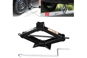 FEIDAK 2 Tonne Scissor Jack with Crank Handle Height from 90mm to 385mm for Vauxhall Corsa/Astra/Zafira/Insignia/Meriva