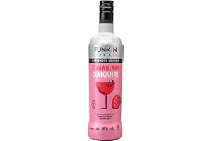 FUNKIN Cocktails Ready to Drink Strawberry Daiquiri Bottle | Just Chill & Serve | Sweet & Refreshing Flavour | Pre-Mixed & Ready to Drink Cocktails, Great-Tasting Bar-Quality Mix | 10% ABV | 700ml