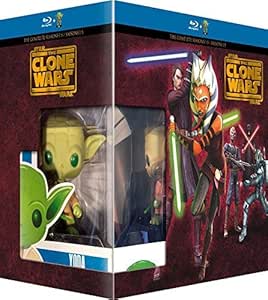 Star Wars The Clone Wars Complete Seasons 1 5 14 Disc Box Set Yoda Funko Figurine Star Wars Clone Wars Seasons One To Five 108 Episodes Blu Ray Amazon Co Uk Tom