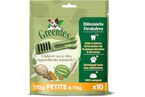 GREENIES Original Petite – Friandises à Mâcher pour Petit Chien – 30 Sticks pour Une Bonne Hygiène Bucco-Dentaire – 6 sachets de 170g