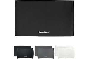 KaraLuna Silikonowa Podkładka Premium 48 x 30 cm (Czarna) - Mata na Karmę dla Kota i Psa, Miska dla Psa, Pod Ekspres do Kawy, Mata Silikonowa