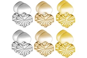 JSKWIKE 6 Pares Magic Earring Backs Lifters de elevadores de Pendiente de Cobre hipoalergénicos Ajustables para Todos los Pendientes de Poste