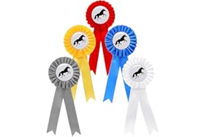 BEIMEIII Lot de 5 nœuds pour tournoi - Pour cheval, tournoi - Pour les événements d'équitation - Multicolore
