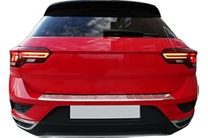 ‎RECAMBO Ladekantenschutz Edelstahl CHROM kompatibel für VW T-ROC (A11) ab 2017 | mit Abkantung | premium Qualität von RECAMBO