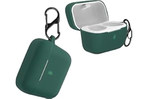 kwmobile Etui kompatybilne z Sennheiser CX True Wireless Case - silikonowy uchwyt na słuchawki douszne, ciemnozielone