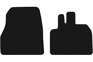 Carsio Car Mats For Mercedes Citan Van 2012+ 3mm 2pc Set Tailored Fit Rubber Floor Mat Complete Accessory Black Custom Fitted - Anti-Slip Backing, Heavy Duty & Waterproof