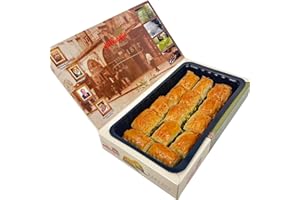 SINCE 1871 GÜLLÜOGLU Gulluoglu Türkische Pistazien-Baklava 28 Stück - 1000 gr, täglich frische lieferung aus Istanbul/Türkei