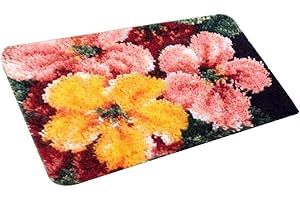 LOVIVER Knüpfteppich Set Knüpfset Knüpfbild Erwachsene, Teppich zum Selberknüpfen (Motiv), ZD1009