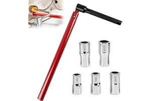lompyeu Jeu De Clé De Robinet De Lavabo Et Évier – 1 Clé De Robinet De 13 Mm Et 5 Adaptateurs (8-12 Mm), Outil De Plomberie Multifonction