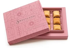 SWEET LAND Sweetland London Baklava Bite Selection – 9 Pieces | Lebanese Baklava Treat | Great for Ramadan, Mother's Day, Easter, Eid & Birthday | Fresh Handmade Dessert | UK Made