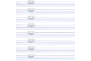 PATIKIL 8pcs Coupe-Pellicule Plastique, 19in Coupe-Pellicule Glissante Plastique Installation par Fente Snap pour Remplacer Le Distributeur Papier Aluminium, Parchemin, Emballage, Blanc