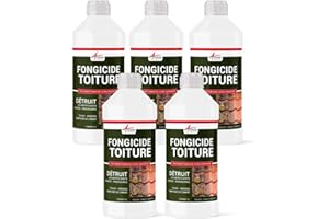 Prodotto Fungicida per Tetti contro Alghe, Licheni e Depositi Verdi: FORMULA ULTRA CONCENTRATA PER TETTI-5 L (5 x 1L) -ARCANE INDUSTRIES