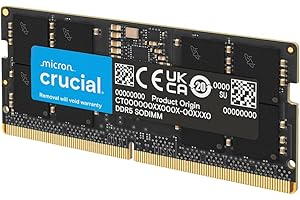 Crucial RAM DDR5 16GB 4800MHz SODIMM, Memoria para Ordenador Portátil/Laptop, Mini PC, CL40 - CT16G48C40S5