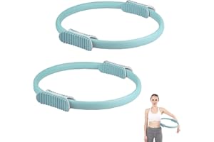 MAGIC SELECT Aro de Pilates para Entrenamiento - Anillo de Yoga con Doble Asa – Círculo Pilates Fitness de Resistencia y Flexibilidad - Aro mágico para piernas y Brazos.