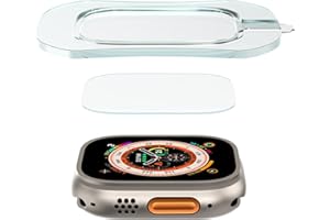 XIIORE Folia ochronna do zegarka Apple Watch Ultra, Apple Watch Ultra 2 49 mm, folia ochronna na wyświetlacz z hartowanego szkła, ultracienka, odporna na zarysowania, bez pęcherzyków powietrza, folia