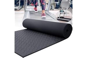 MNBVH Treadmill Mat Noise Reduction, Fitness Equipment Mat, Gym Matt for Home, Floor Protector Mat Non-Slip Mat for Spin Bike Cycleops Excersize Equipment 200×100cm