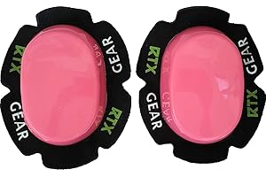 RTX Leathers Universal Durable Motorcycle Knee Sliders Motorbike Knee Slider Pucks - Hook and Loop Backed for Racing/Trackday Training/Road Motorbike Riding. (Pink)