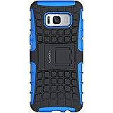 ALDHOFA Samsung Galaxy S8 Hülle,(TPU Series) Handyhülle Schutzhülle Silikon für Samsung S8-Blau