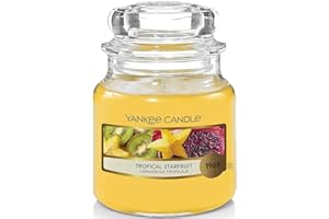 Yankee Candle Scented Candle, Tropical Starfruit Small Jar Candle, Burn Time: up to 30 Hours, 1630406E