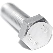 Lot De 25 Vis Boulon Inox A2 M10 X 50 Mm – Tête Hexagonale 17, Neuves, Pour Bricolage Ou Mécanique