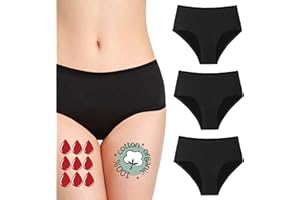 NOBLOOD Culotte Menstruelle Super Absorbante 10 ans/4XL en Coton Organique | Lavable | Culotte de Règles Flux abondant | Shorty menstruel | Taille Haute | Boxer menstruel | Ado Femme Fille