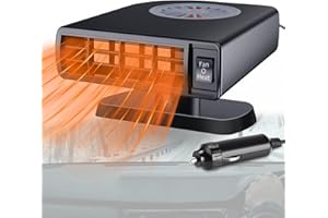 OrcoW Car Heater,12V Portable Car Heater,150W Auto Heater Fan Anti-Fog Car Defroster That,2 in 1 Fast Heating and Cooling Function for Car Defroster Windshield Fast Defogger, Plug in Cigarette Lighter