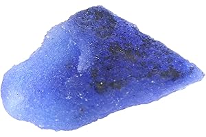 REAL-GEMS Certified Natural Blue Sapphire 17 Ct. Crystal Healing Rough Loose Gemstone AXA-109