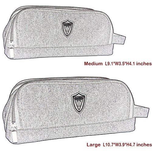 Damero Universale Organiser Tasche mit Doppelschicht Tragtasche für Reise zum Ladegrät/Eletronisches Zubehör für Reiseorganisator (Groß, Weinrot) - 7