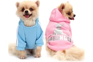 QiCheng&LYS Felpa cane Abbigliamento per cani Maglioni cani Comodo,Traspirante e caldo XS-XXL (Rosa/Blu, XL)