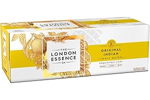 THE LONDON ESSENCE CO. Original Indian Tonic, Premium Cocktail Mixer, 150ml, Pack of 10 cans, No Artificial Colours Preservatives or flavours, Low Calorie