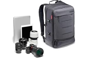 Manfrotto Manhattan Camera Backpack Mover-30, Multiuse, for Carrying Camera and Accessories, in Water-Repellent Material, Photography Backpack with PC and Tablet Compartment, with Tripod Holder