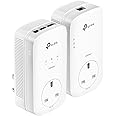 TP-Link TL-PA8033PKIT AV1300 3-Port Gigabit Passthrough 2x2 MIMO Powerline Adapter Starter Kit, No Configuration Required, UK