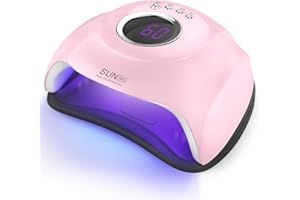 Luxspire UV LED Nail Lamp, 180W Gel Nail Light Nail Dryer for Gel Polish Professional Gel Nail Polish Curing Lamp with 4 Timers, Auto Sensor Nail Machine UV Nail Polish Light for Salon Home Travel