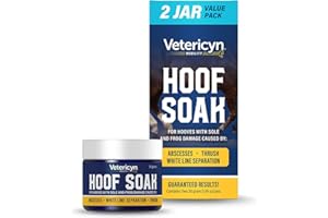 Vetericyn Hoof Soak for Hooves with Sole and Frog Damage Caused by Abscesses, White Line Separation, and Thrush. 30 Grams, 2 Pack (2 Pack)