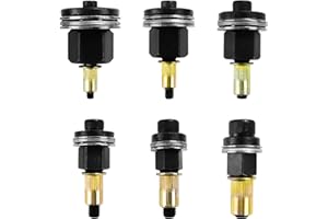 QZQUFJ 6 pezzi Rivettatrici Manuali di Teste Set, Rivettatrice per Inserti Filettati, Mandrino Punte Trapano Metallo per Rivettatrice, Strumento per Rivetti, Pistola per Rivetti per M3, M4, M5, M6, M8, M10