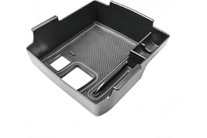 MEDZUK 4 Farben Armlehnen Kompatibel mit Toyota Corolla E210 | Cross | Touring Sports 2019-2023 2024 Mittelkonsole Aufbewahrungsbox,Handschuhfach Organizer Tray Zubehör mit Rutschfester Matte(Schwarz)