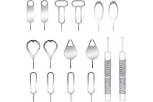 AYWFEY 16 Stück SIM-Karte entfernen Öffnen Werkzeugablage Auswurfstifte Nadelöffner Auswerfer Kompatibel mit iPhone 15/14/13 Pro Max Mini,Galaxy S21/22/23 Serie,Huawei Mate60/P60/Nova11 Serie,alle Smartphone