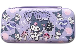 PERFECTSIGHT Switch Carrying Case for Nintendo Switch OLED Travel Carry Case with 12 Game Card Slots, Inner Protective Storage Bag for NS Console & Accessories (Purple Rabbit, Switch and Switch OLED)