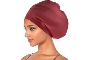 CIOMILIARO Gorro Natación Pelo Largo,Gorro Piscina,Gorro de Baño Silicona Extra Grande,Gorro Piscina de Silicona,Impermeable Gorro de Natacion,Gorro Natación Mujer y Hombre